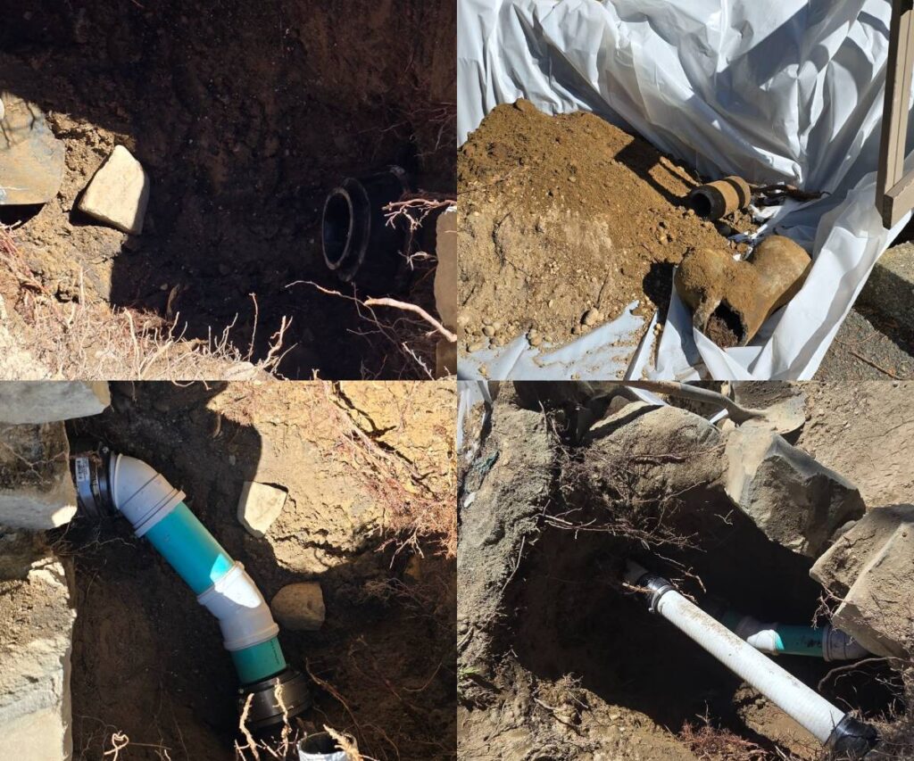 Seattle street with minimal repair site: "Trenchless sewer repair with minimal disruption"
